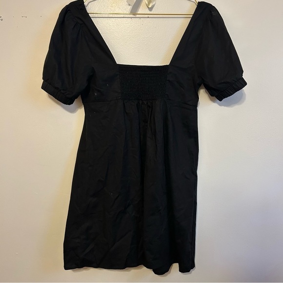 Wild Fable • Black Puff Sleeve Mini Sundress - Picture 4 of 6